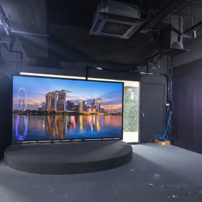 Indoor LED display in Singapore showcasing high-resolution digital signage solution by NeuSign for retail and corporate environments