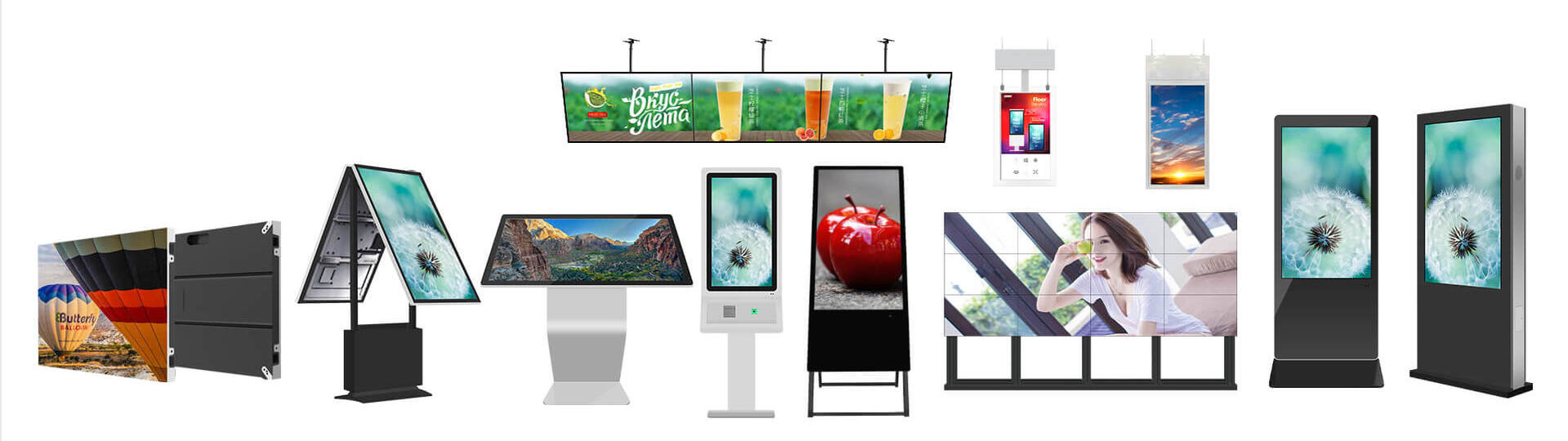 Digital signage display screen installed in Singapore retail store