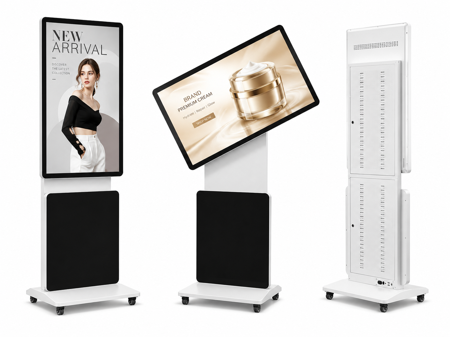 Rotating Digital Floor Stand