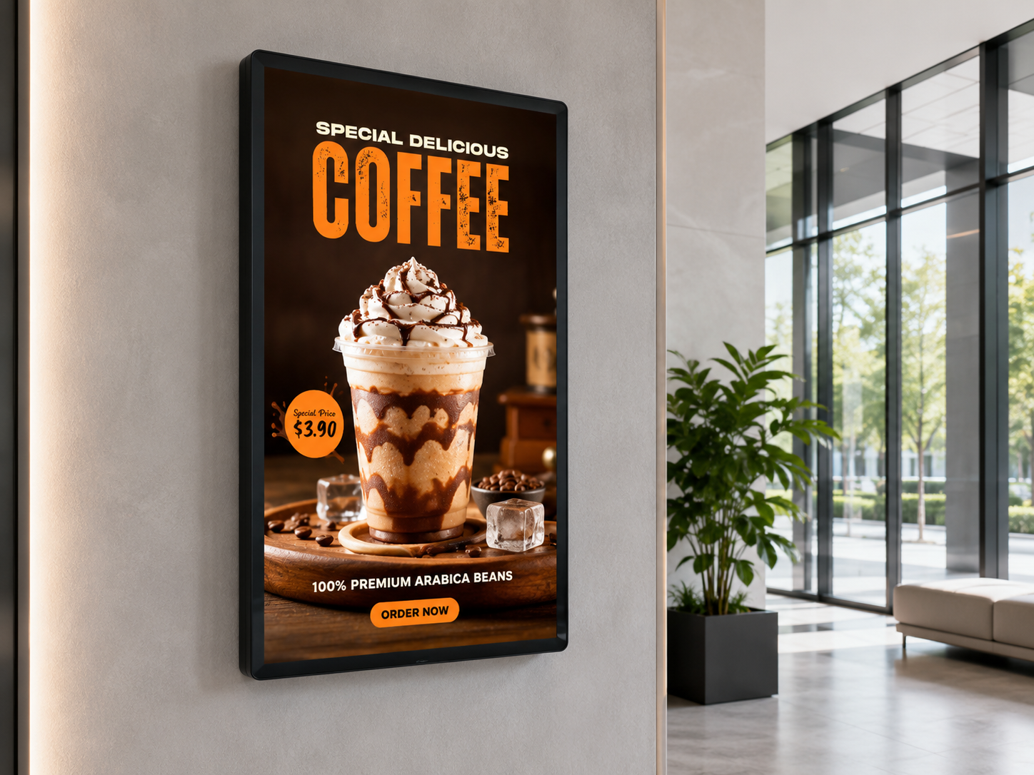 wall mounted digital signage